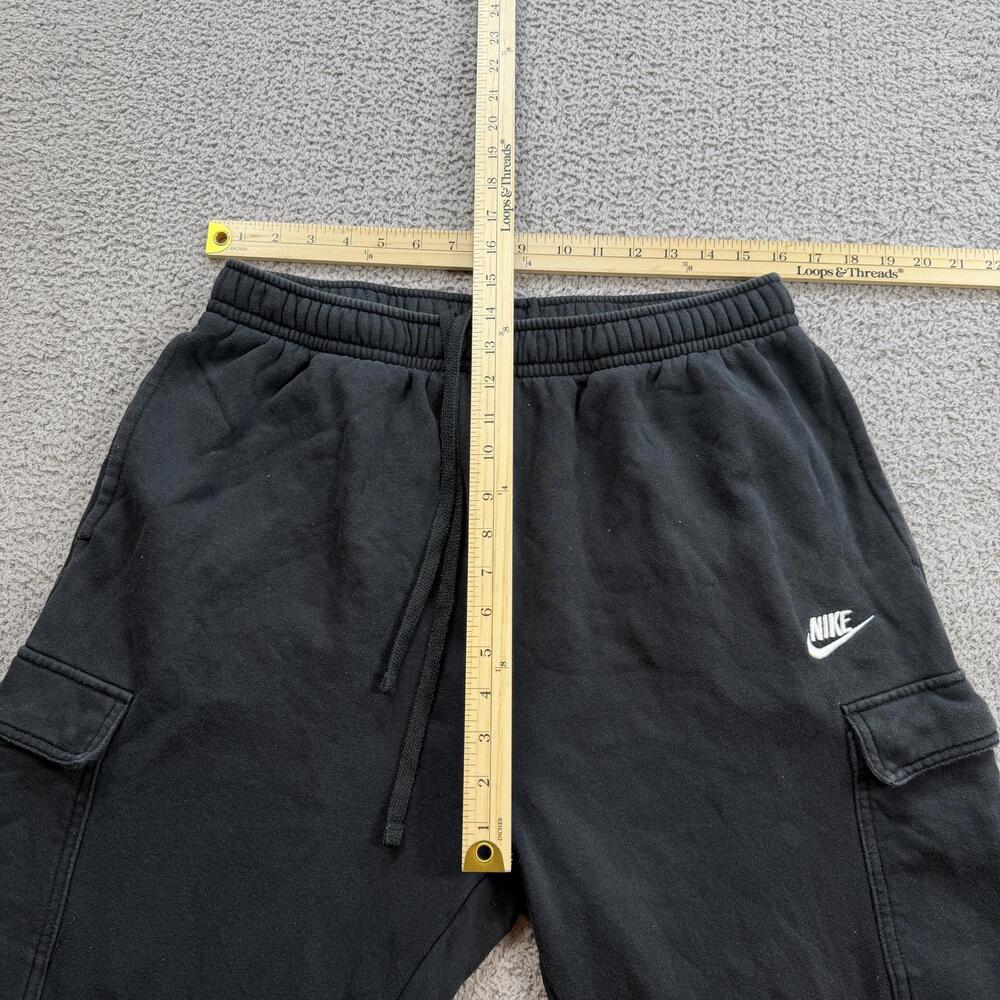 Nike Mens Black Cargo Sweatpants XL Joggers Streetwear Athleisure Pants Swoosh - Picture 3 of 9